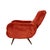 Gold Mid-Century Modern Italian Reclining Armchair in Red Velvet, 1950s For Sale - Image 8 of 10