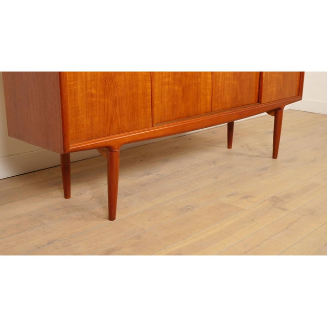 Vintage Danish Teak Highboard by Axel Christensen for Aco Mobler For Sale - Image 11 of 17
