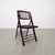 1980s Rustic Tortoiseshell Bamboo Folding Chairs With Side Tables - Set of 8 For Sale - Image 4 of 12