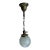 1920s Frosted Glass Starburst Globe Hanging Light Fixture For Sale
