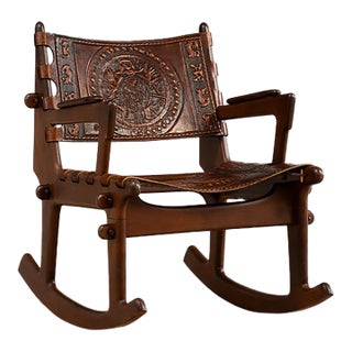 1960s Angel Pazmino Mid Century Rocking Chair For Sale