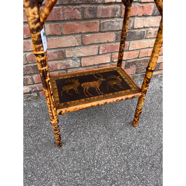 Late 19th Century 19th Century English Bamboo Side Table For Sale - Image 5 of 11