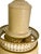 Vintage Cream Tole Double-Arm Table Lamp With Pierced Shades – Hollywood Regency Style For Sale - Image 12 of 18