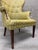 Yellow 1940's Mid Century Modern Butterfly Wingback Chair For Sale - Image 8 of 10