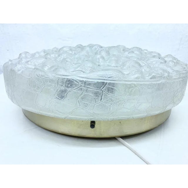 Glass Wall or Ceiling Lamp from Doria Leuchten, 1960s, in Very Good conditions. Designed 1960 to 1969 This piece has an...