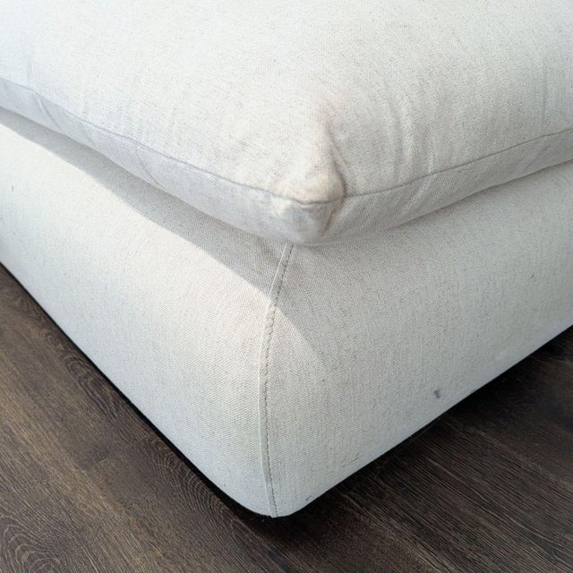 Crate & Barrel Crate & Barrel Unwind Modern Beige Sectional Sofa - Spacious and Comfy For Sale - Image 4 of 6