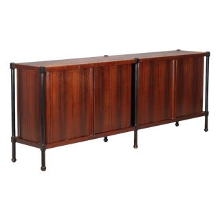 Vintage Wood Veneer Sideboard, Italy, 1960s For Sale