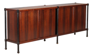 Vintage Wood Veneer Sideboard, Italy, 1960s