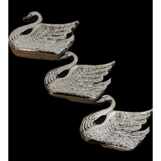 Vintage Italian Silver - Plated Swan Letter Holder For Sale - Image 9 of 10