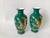 Metal Chinese Vintage Porcelain Vases With Golden Dragons - a Pair For Sale - Image 7 of 8