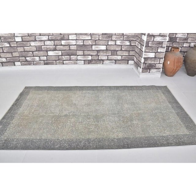 Textile Oushak Anatolian Wool Carpet For Sale - Image 7 of 10