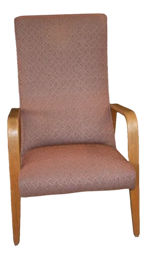 Thonet Mid Century Modern Bentwood Highback Upholstered Chair