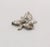 This is part of Chairish’s Costume Jewelry assortment. Circa Late 1950s or 1960s sterling silver orchid brooch with...
