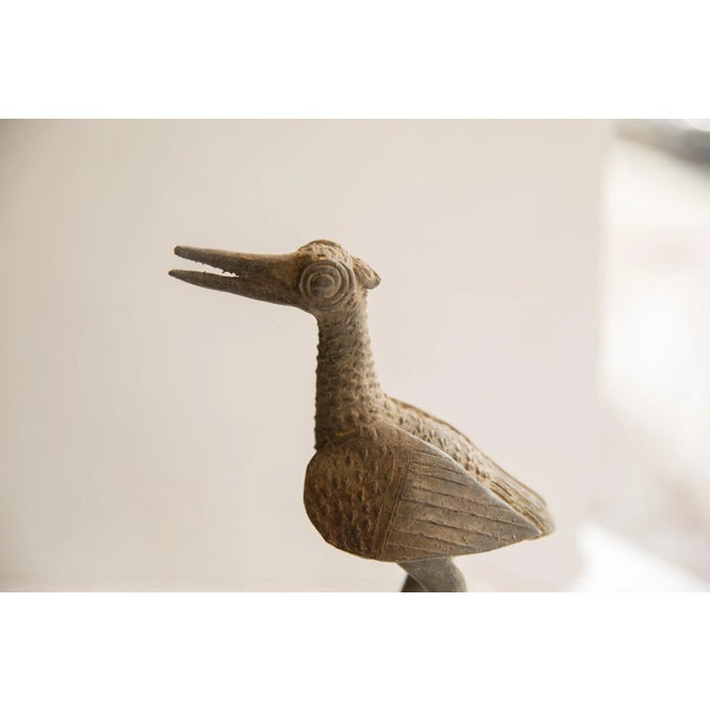 Vintage African Bird Sculpture For Sale - Image 4 of 7