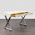 Modern Pottery Barn Ava Modern White Desk With Chrome Legs and Three Drawers For Sale - Image 3 of 10