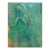 Teal Abstract Figurative Painting, Oil on Canvas, Signed, 21st Century by Daniel David Fuentes For Sale
