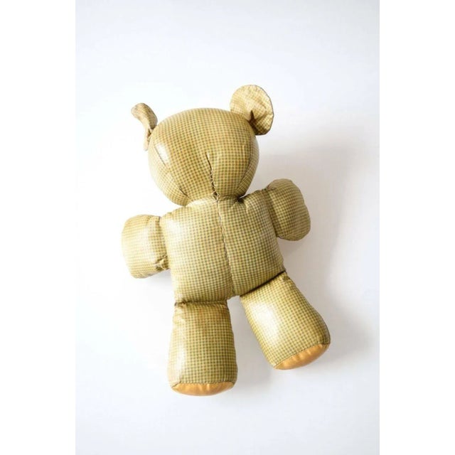 Early 20th Century Early 20th Century Stuffed Animal Plaid Teddy Bear Toy For Sale - Image 5 of 6