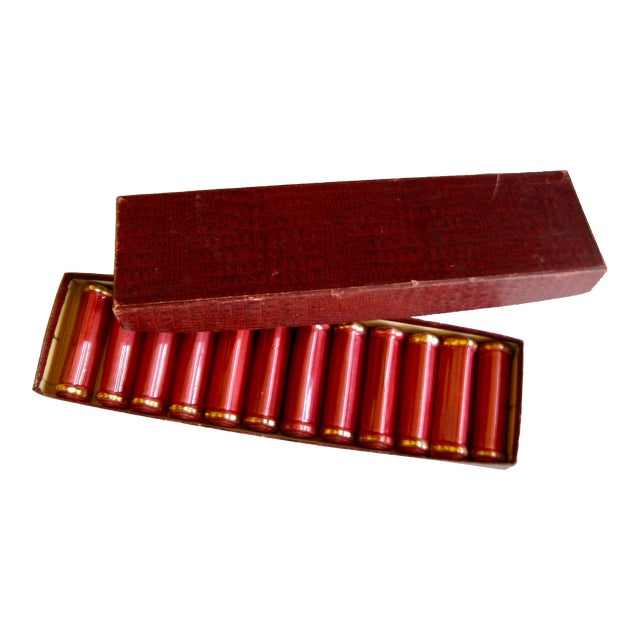 Mid 20th Century Mid Century French Art Deco Knife Rest Set- 12 Pieces For Sale