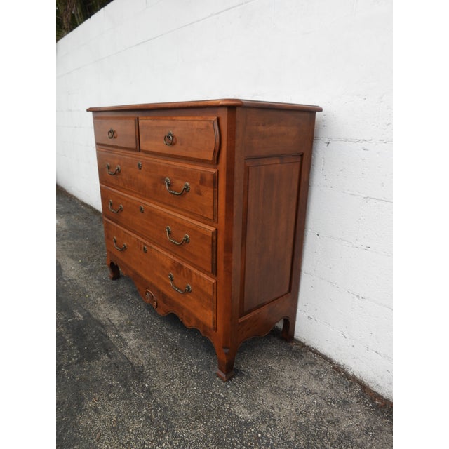 This Dresser is made of wood, solid wood, solid maple, and metal. This Dresser has beautiful French design with a classic...