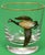 Traditional Set X 4 Cyril Gorainoff Hand Enamel Painted Game Bird Old Fashioned Glasses For Sale - Image 3 of 5