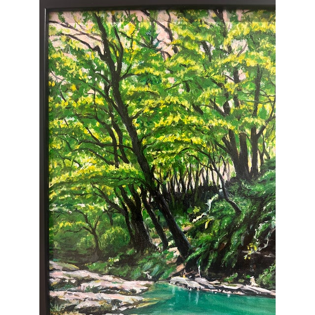 Emerald Falls - Original Oil Painting by Steve Schaaf For Sale In San Francisco - Image 6 of 9