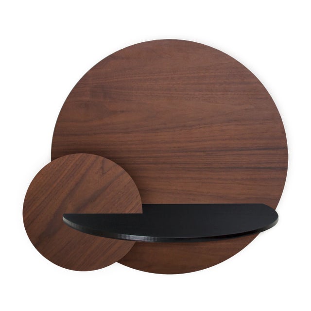 Alba L Round Bedside Table by Daniel García Sánchez for WOODENDOT For Sale