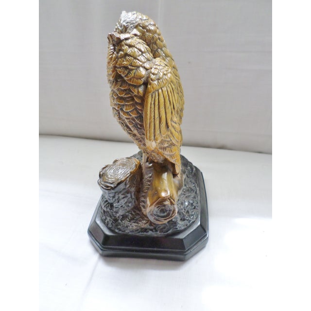 Martin Brothers Style Antique Victorian English Pottery Pair of Owls Figurine For Sale In Columbia, SC - Image 6 of 8