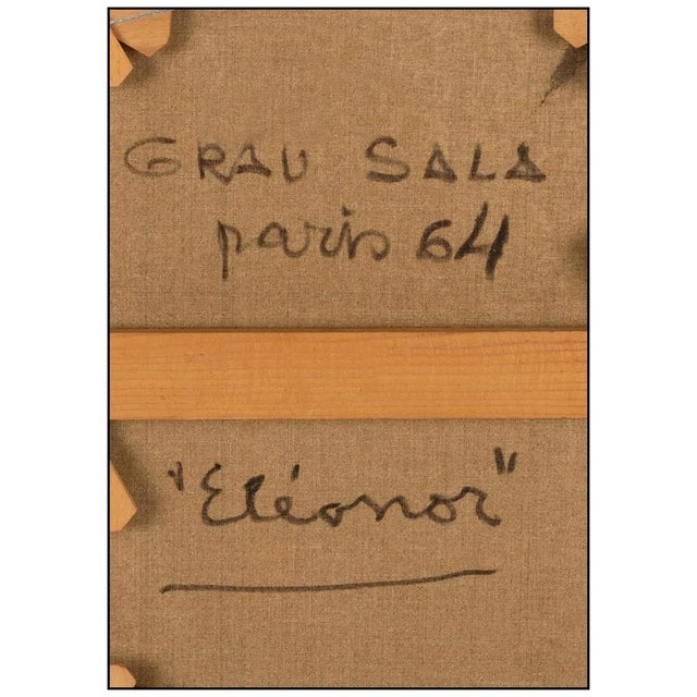 1960s Eleanor Oil Painting, Emilio Grau Sala For Sale - Image 4 of 5