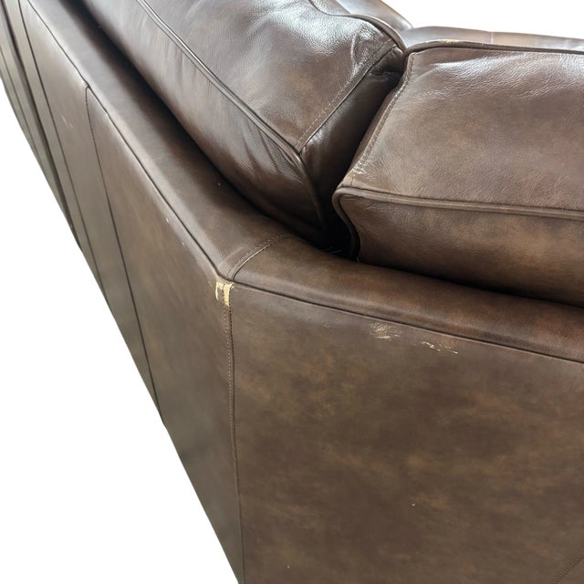 Brown Smith Brothers Conversational Sectional Sofa For Sale - Image 8 of 10