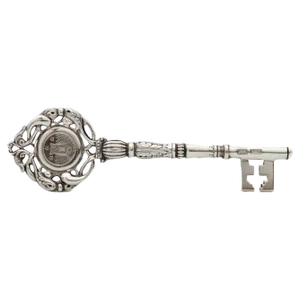 Scottish Edwardian Silver Presentation Key by James Weir for The Perry Bandstand, 1905