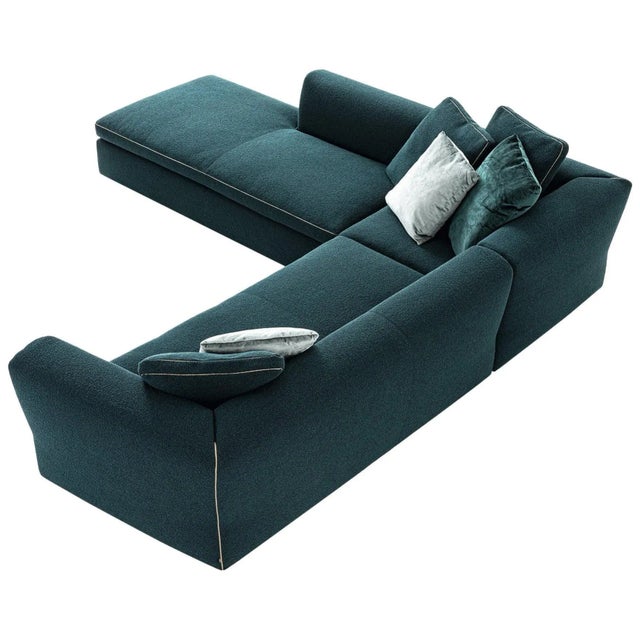 Teal Dress Up! Sofa, Upholsterd Foam in Fabric by Rodolfo Dordini for Cassina For Sale - Image 8 of 8