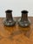 Maitland-Smith Glazed Ceramic Floral Vases, Pair For Sale - Image 9 of 12