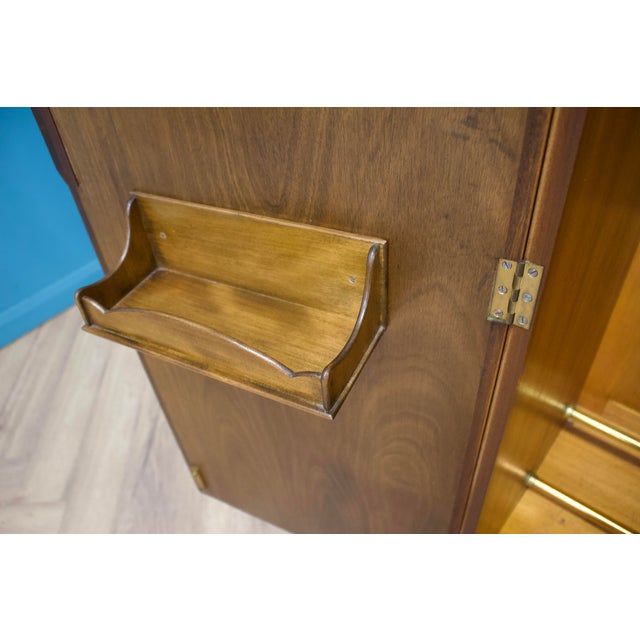 Art Deco Walnut Compactum Wardrobe, 1930s For Sale - Image 9 of 11