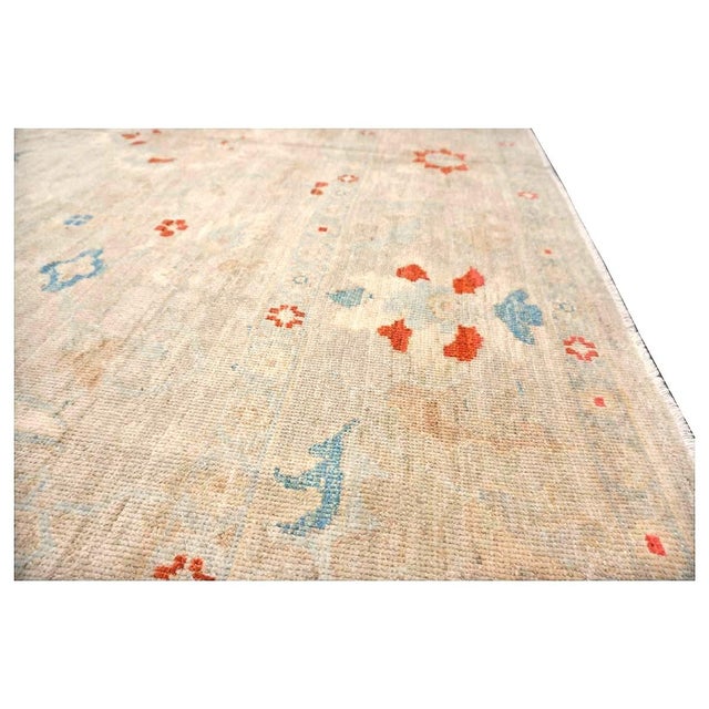 21st Century Persian Sultanabad Master Wool 12x17 Ivory, Red, & Blue Handmade Area Rug #1143967 For Sale - Image 14 of 16
