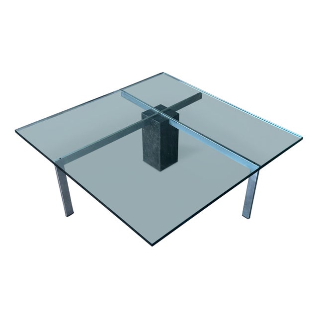 KW1 Coffee Table in Glass and Granite by Hank Kwint for Metaform, 1980s For Sale