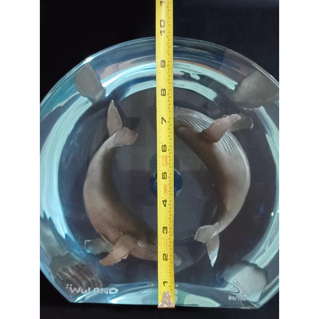 Robert Wyland "Humpback Whale Planet" Lucite Sculpture - Limited Edition For Sale - Image 10 of 12