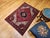 Vintage Persian Heriz Rug, Hand-Knotted Wool, Geometric Medallion Pattern, Red & Ivory, 3x5 For Sale - Image 4 of 17