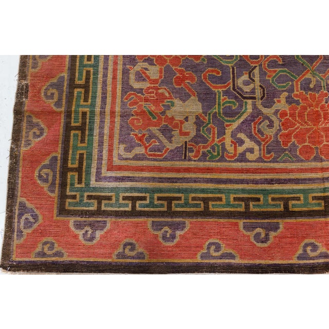 Art Deco Doris Leslie Blau Antique Chinese Silk Rug For Sale - Image 3 of 9
