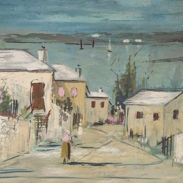 Vintage Painting on Board of a Bermuda Bayscape by Alfred Birdsey For Sale In West Palm - Image 6 of 10