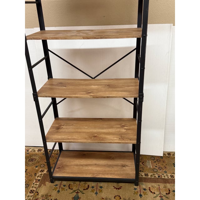 Urban Industrial Angle Iron Bookcase For Sale - Image 4 of 12