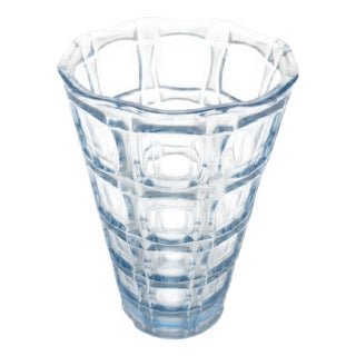 Art Deco Style Vase from Zawiercie Glassworks, Poland, 1950s For Sale
