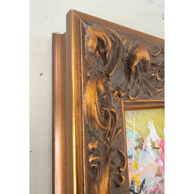 Abstract Sarah Trundle, Contemporary Framed Abstract Painting, "Spring Bounty" For Sale - Image 3 of 3