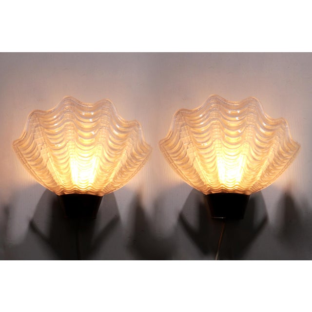 Mid-Century Modern Asea Wall Lamps Coquille, Sweden, 1950s, Set of 2 For Sale - Image 15 of 15