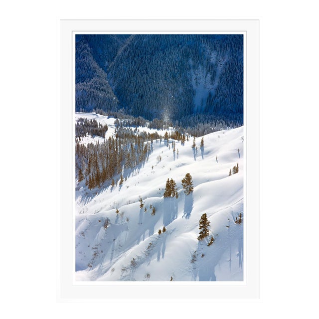 Toni Frissell 'St Anton Snow' Archival Pigment Print Framed in White For Sale