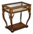 Italian Empire Style Curio End Table With Glass Display Case & Gold Accents For Sale