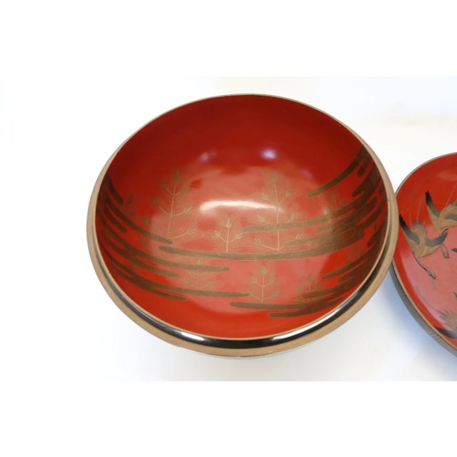 1900 - 1909 1900s Black Lacquered Gilded Box For Sale - Image 5 of 8