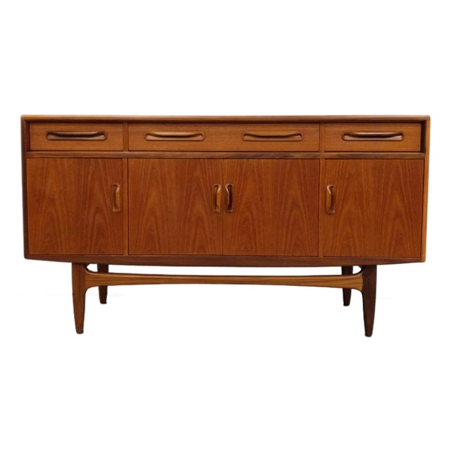 Vintage Mid Century Modern Teak Credenza by G Plan For Sale