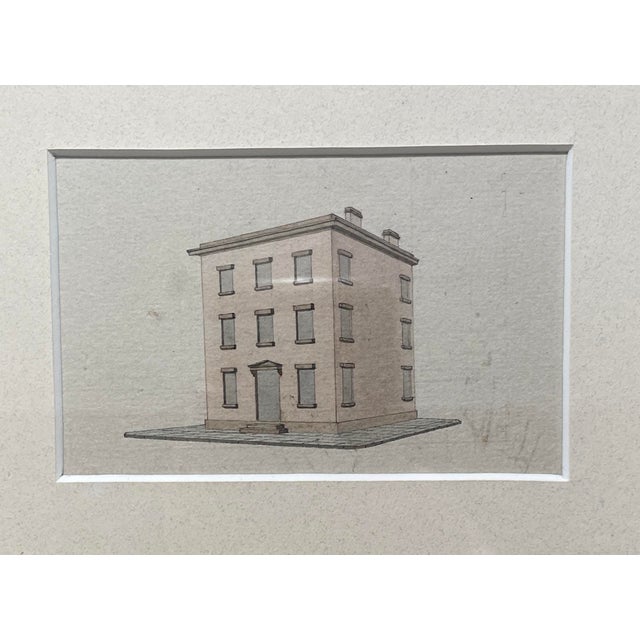Illustration 19th Century Architectural Drawing For Sale - Image 3 of 4