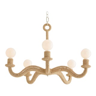 Arteriors Organic Modern Vianca Coconut Bead Chandelier For Sale