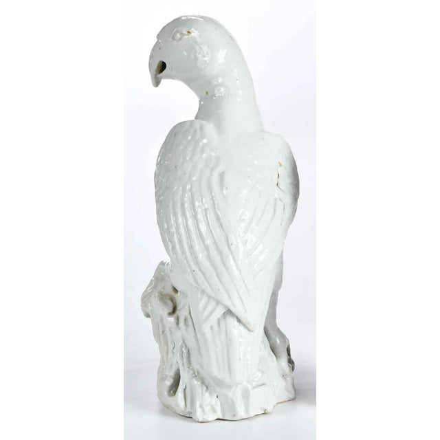 Antique 18th Century Chinese Blanc De Chine White Porcelain Parrot For Sale - Image 9 of 18